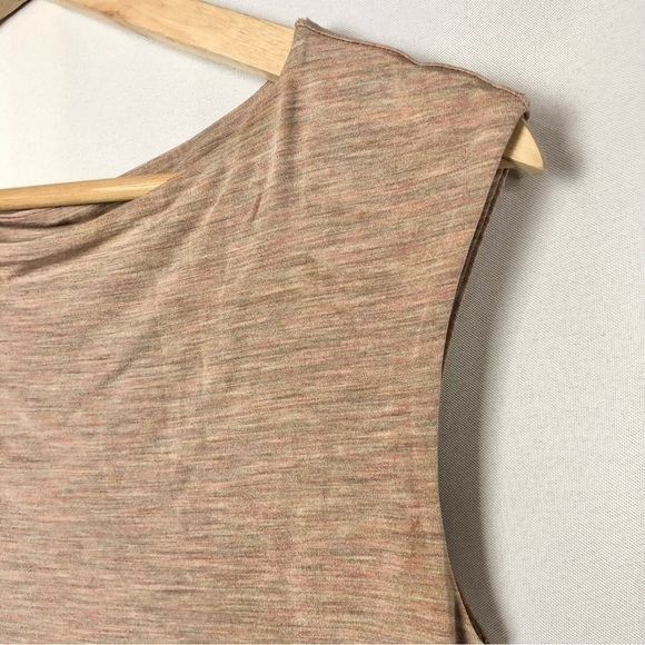 Giorgio Armani Pink Space Dyed Sleeveless Bateau Neck Blouse 10 - Picture 4 of 5